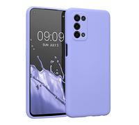 kwmobile Housse Compatible avec Oppo A74 (5G) / A54 (5G) Coque - Housse de téléphone en Silicone avec Protection Appareil Photo - Violet Pastel