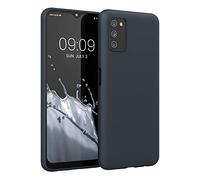 kwmobile Housse Compatible avec Samsung Galaxy A03s Coque - Housse de téléphone Protection Souple en Silicone - Myrtille