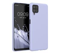 kwmobile Housse Compatible avec Samsung Galaxy A12 Coque - Housse de téléphone Protection Souple en Silicone - Violet Pastel