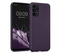 kwmobile Housse Compatible avec Samsung Galaxy A13 4G Coque - Housse de téléphone Protection Souple en TPU - Bordeaux métallique