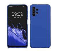 kwmobile Housse Compatible avec Samsung Galaxy A13 4G Coque - Housse de téléphone Protection Souple en Silicone - Bleu Baltique