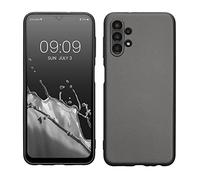 kwmobile Housse Compatible avec Samsung Galaxy A13 4G Coque - Housse de téléphone Protection Souple en TPU - Gris métallique