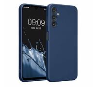 kwmobile Housse Compatible avec Samsung Galaxy A14 5G Coque - Housse de téléphone Protection Souple en TPU - Bleu métallique