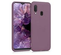 kwmobile Housse Compatible avec Samsung Galaxy A20e Coque - Housse de téléphone Protection Souple en Silicone - Raisin