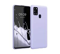 kwmobile Housse Compatible avec Samsung Galaxy A21s Coque - Housse de téléphone Protection Souple en Silicone - Violet Pastel
