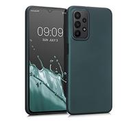 kwmobile Housse Compatible avec Samsung Galaxy A23 4G / 5G Coque - Housse de téléphone Protection Souple en TPU - pétrole métallique