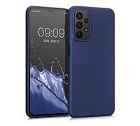 kwmobile Housse Compatible avec Samsung Galaxy A23 4G / 5G Coque - Housse de téléphone Protection Souple en TPU - Bleu métallique