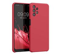 kwmobile Housse Compatible avec Samsung Galaxy A32 5G Coque - Housse de téléphone Protection Souple en TPU Silicone - Rouge Classique