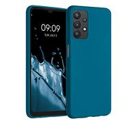 kwmobile Housse Compatible avec Samsung Galaxy A32 5G Coque - Housse de téléphone Protection Souple en Silicone - Bleu Vif
