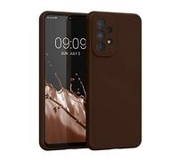 kwmobile Housse Compatible avec Samsung Galaxy A33 5G Coque - Housse de téléphone Protection Souple en TPU Silicone - Chocolat