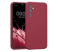 kwmobile Housse Compatible avec Samsung Galaxy A34 5G Coque - Housse de téléphone Protection Souple en TPU Silicone - rhubarbe