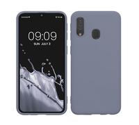 kwmobile Housse Compatible avec Samsung Galaxy A40 Coque - Housse de téléphone Protection Souple en Silicone - Gris Lavande