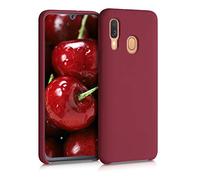 kwmobile Housse Compatible avec Samsung Galaxy A40 Coque - Housse de téléphone Protection Souple en TPU Silicone - rhubarbe