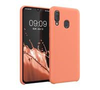 kwmobile Housse Compatible avec Samsung Galaxy A40 Coque - Housse de téléphone Protection Souple en TPU Silicone - Corail Mat
