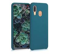 kwmobile Housse Compatible avec Samsung Galaxy A40 Coque - Housse de téléphone Protection Souple en TPU Silicone - pétrole Mat