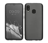 kwmobile Housse Compatible avec Samsung Galaxy A40 Coque - Housse de téléphone Protection Souple en TPU - Gris métallique