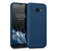 kwmobile Housse Compatible avec Samsung Galaxy A5 (2017) Coque - Housse de téléphone Protection Souple en TPU - Bleu métallique