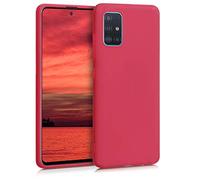 kwmobile Housse Compatible avec Samsung Galaxy A51 Coque - Housse de téléphone Protection Souple en Silicone - Grenade