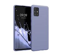 kwmobile Housse Compatible avec Samsung Galaxy A51 Coque - Housse de téléphone Protection Souple en Silicone - Gris Lavande