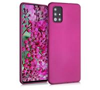 kwmobile Housse Compatible avec Samsung Galaxy A51 Coque - Housse de téléphone Protection Souple en TPU - Rose métallique