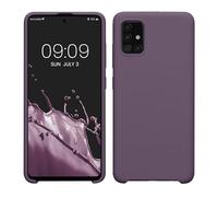 kwmobile Housse Compatible avec Samsung Galaxy A51 Coque - Housse de téléphone Protection Souple en TPU Silicone - Iris pâle