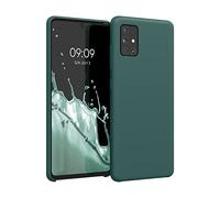 kwmobile Housse Compatible avec Samsung Galaxy A51 Coque - Housse de téléphone Protection Souple en TPU Silicone - Bleu Vert