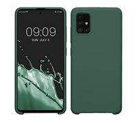 kwmobile Housse Compatible avec Samsung Galaxy A51 Coque - Housse de téléphone Protection Souple en TPU Silicone - Vert Sapin