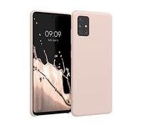 kwmobile Housse Compatible avec Samsung Galaxy A51 Coque - Housse de téléphone Protection Souple en TPU Silicone - Rose Ancien Mat