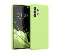 kwmobile Housse Compatible avec Samsung Galaxy A52 / A52 5G / A52s 5G Coque - Housse de téléphone Protection Souple en TPU Silicone - Tomate Verte