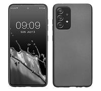 kwmobile Housse Compatible avec Samsung Galaxy A52 / A52 5G / A52s 5G Coque - Housse de téléphone Protection Souple en TPU - Gris métallique