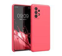 kwmobile Housse Compatible avec Samsung Galaxy A52 / A52 5G / A52s 5G Coque - Housse de téléphone Protection Souple en TPU Silicone - Corail Fluo