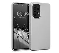 kwmobile Housse Compatible avec Samsung Galaxy A53 5G Coque - Housse de téléphone Protection Souple en TPU - métallique argenté