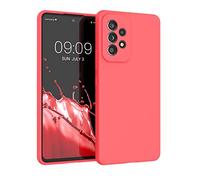 kwmobile Housse Compatible avec Samsung Galaxy A53 5G Coque - Housse de téléphone Protection Souple en TPU Silicone - Corail Fluo