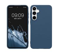 kwmobile Housse Compatible avec Samsung Galaxy A55 5G Coque - Housse de téléphone Protection Souple en Silicone - Bleu Marine
