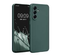 kwmobile Housse Compatible avec Samsung Galaxy A56 5G Coque - Housse de téléphone Protection Souple en TPU - pétrole métallique