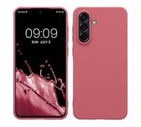 kwmobile Housse Compatible avec Samsung Galaxy A56 5G Coque - Housse de téléphone Protection Souple en Silicone - Rose foncé