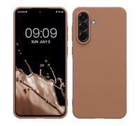 kwmobile Housse Compatible avec Samsung Galaxy A56 5G Coque - Housse de téléphone Protection Souple en Silicone - Cappuccino