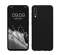 kwmobile Housse Compatible avec Samsung Galaxy A70 Coque - Housse de téléphone Protection Souple en Silicone - Noir Mat