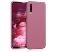 kwmobile Housse Compatible avec Samsung Galaxy A70 Coque - Housse de téléphone Protection Souple en Silicone - Rose foncé