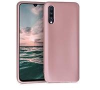 kwmobile Housse Compatible avec Samsung Galaxy A70 Coque - Housse de téléphone Protection Souple en TPU - Or Rose métallique