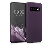 kwmobile Housse Compatible avec Samsung Galaxy S10 Coque - Housse de téléphone Protection Souple en TPU - Bordeaux métallique