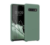 kwmobile Housse Compatible avec Samsung Galaxy S10 Coque - Housse de téléphone Protection Souple en TPU Silicone - Vert Sapin