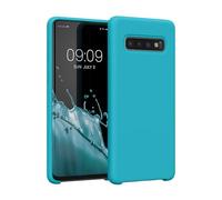 kwmobile Housse Compatible avec Samsung Galaxy S10 Coque - Housse de téléphone Protection Souple en TPU Silicone - Cool Glacier