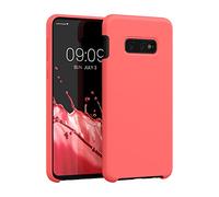 kwmobile Housse Compatible avec Samsung Galaxy S10e Coque - Housse de téléphone Protection Souple en TPU Silicone - Corail Fluo