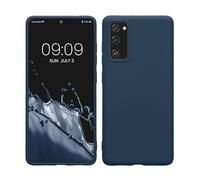 kwmobile Housse Compatible avec Samsung Galaxy S20 FE Coque - Housse de téléphone Protection Souple en Silicone - Bleu Marine