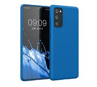 kwmobile Housse Compatible avec Samsung Galaxy S20 FE Coque - Housse de téléphone Protection Souple en Silicone - Bleu récif