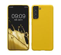 kwmobile Housse Compatible avec Samsung Galaxy S21 Coque - Housse de téléphone Protection Souple en Silicone - Jaune radieux