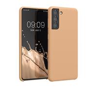 kwmobile Housse Compatible avec Samsung Galaxy S21 Coque - Housse de téléphone Protection Souple en TPU Silicone - Macchiato
