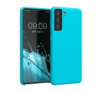 kwmobile Housse Compatible avec Samsung Galaxy S21 Coque - Housse de téléphone Protection Souple en TPU Silicone - Cool Glacier