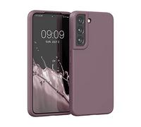 kwmobile Housse Compatible avec Samsung Galaxy S22 Coque - Housse de téléphone Protection Souple en TPU Silicone - Raisin